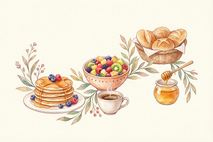 Breakfast illustration